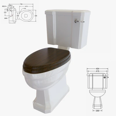 Toilet bowl Burlington P5 C3 — Descargar