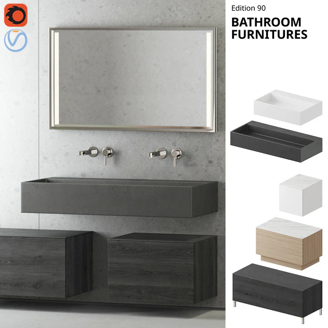Furniture for bathroom Keuco Edition 90 — Descargar