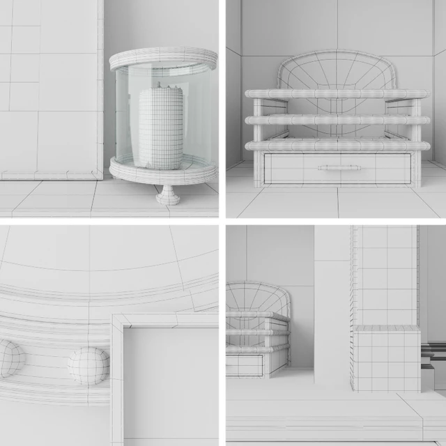 Fireplace, decorative set — Descargar