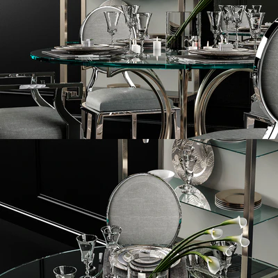 Miramont Round Dining Table (Bernhardt) — Ver 2