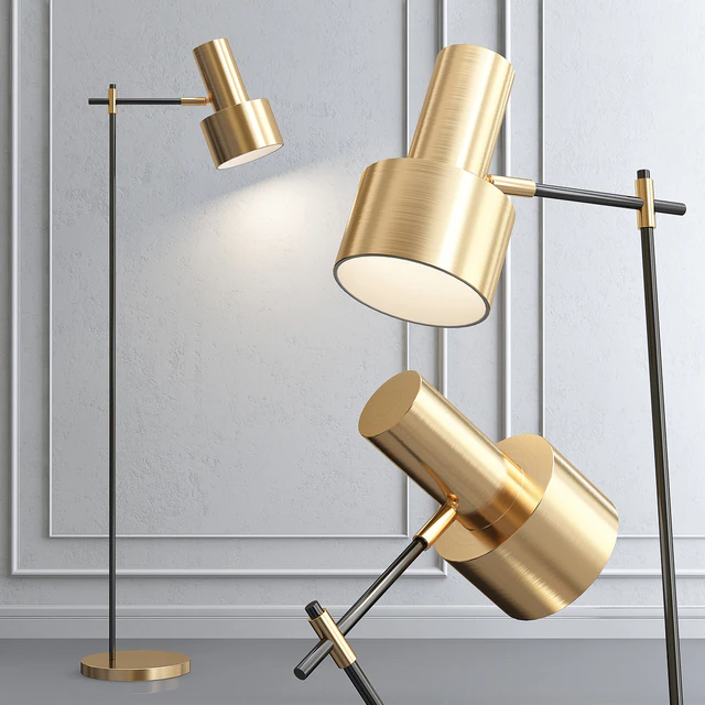 Floor lamp Margarita Brass Floor Lamp — Descargar