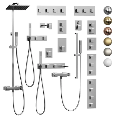 Wall mounted faucet set Cisal HI-RISE — descargar