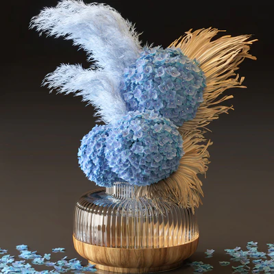 Hydrangea Flower Set-06 — Ver 2