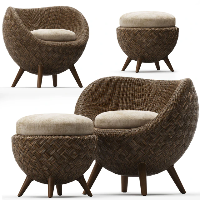 La Luna Lounge Armchair — Скачать