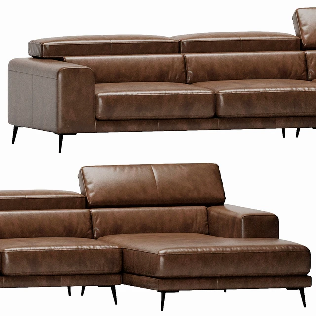 Ditre Italia Anderson Chaise Lounge Leather — Descargar