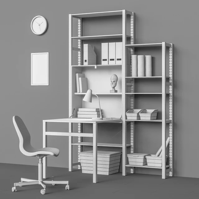 Workplace set 8 (3 module options) — Descargar