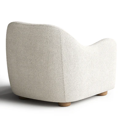 Bacio Cream Boucle Lounge Chair — Ver 2