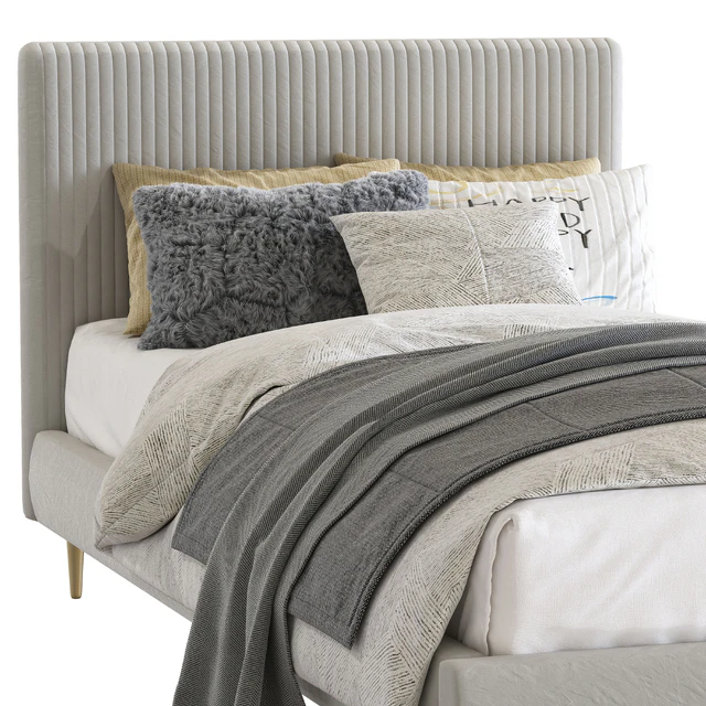 Roar / Rabbit Pleated Upholstered Bed 213 — Descargar