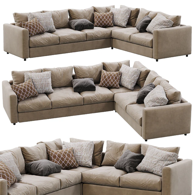 Leather sofa Ikea Vimle — Descargar