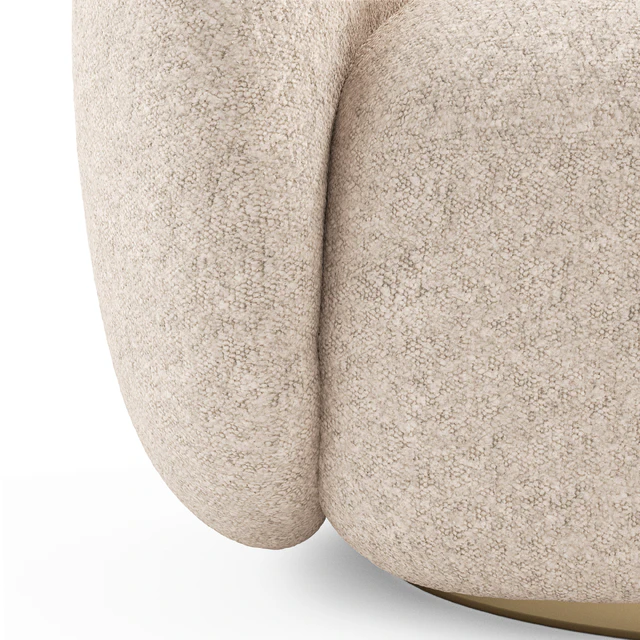 EICHHOLTZ Swivel Armchair BRICE Boucle Cream — Descargar