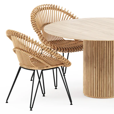 Roxy armchair by janusetcie and Palais Royal table by Asplund — Ver 2