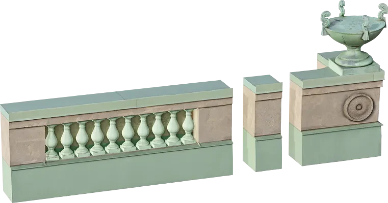 modular building roof railing 001 — Скачать