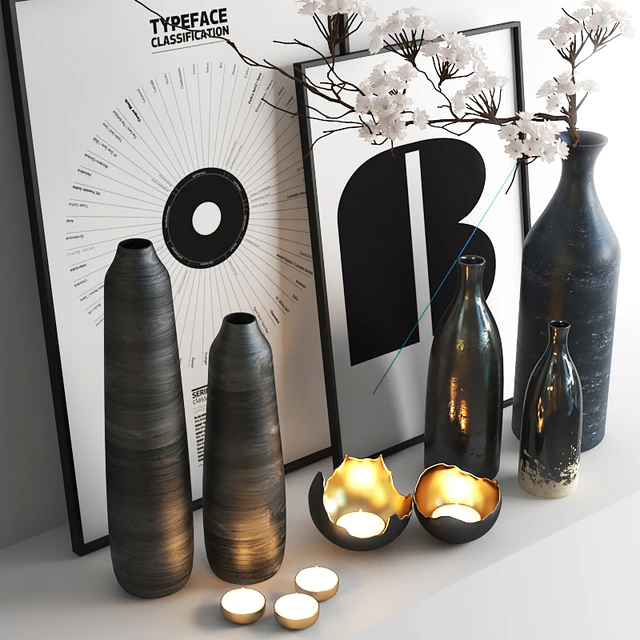 set527 -black vases — Descargar