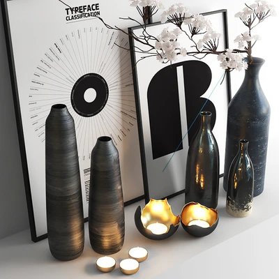 set527 -black vases — Ver 2