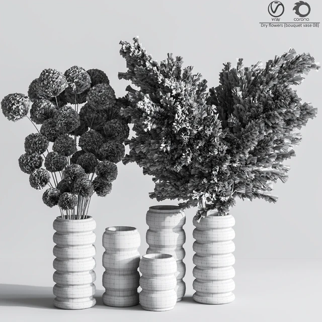 Dry flowers (bouquet vase 09) — Descargar