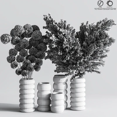 Dry flowers (bouquet vase 09) — Ver 2