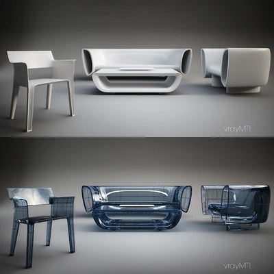 Vondom - Bum Bum Furniture Set and Pedrera Chair — Вид 2