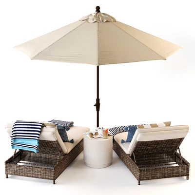 Torrey Chaise Lounge Pottery Barn — Ver 2