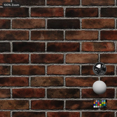 smooth running bond brick wall texture multicolored — View 2
