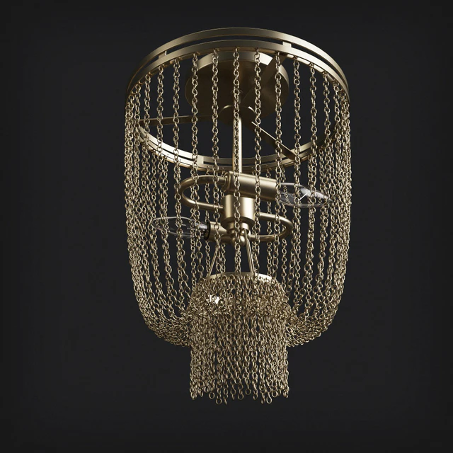 Люстры POTTERY BARN ATHERTON CHAINMAIL FLUSHMOUNT/CHANDELIER — Скачать