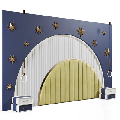 Headboard in nursery 01 — Ver 1