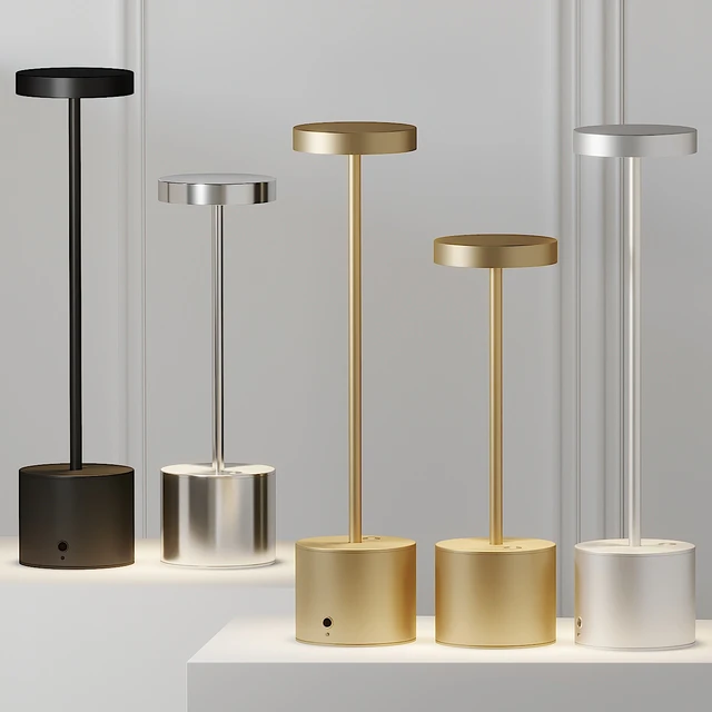 HISLE LUXCIOLE GM Table Lamp - 4 Different Metal Materials — Скачать