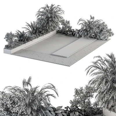 Backyard and Landscape Furniture with Pool 04 — Ver 2