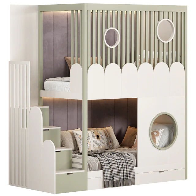 Designer two-level bed Kids room — Descargar