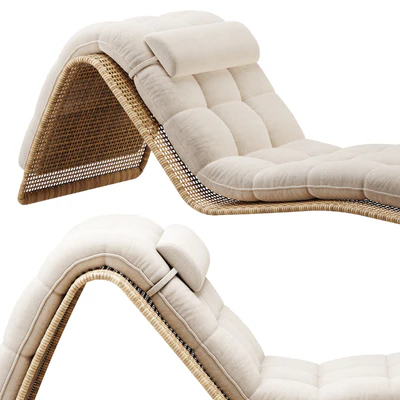 Шезлонг садовый Guita, La Redoute — Вид 3