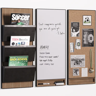 Pottery Barn Trenton Corkboard, Whiteboard & File Organizer for Teenagers and Kids — Вид 1