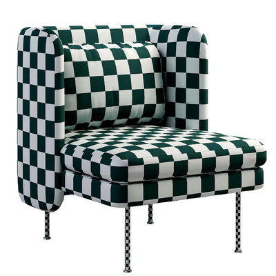 Bloke Velvet Lounge Chair — Ver 2
