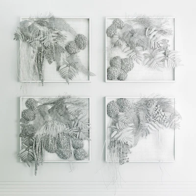Set of moss and fern phyto modules — Ver 2