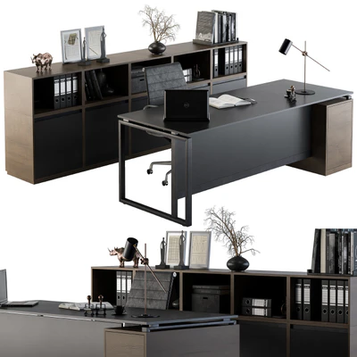 Office Furniture - Manager Set 07 — Вид 1