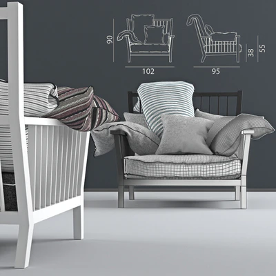 Gervasoni Gray 01 Armchair — Ver 2