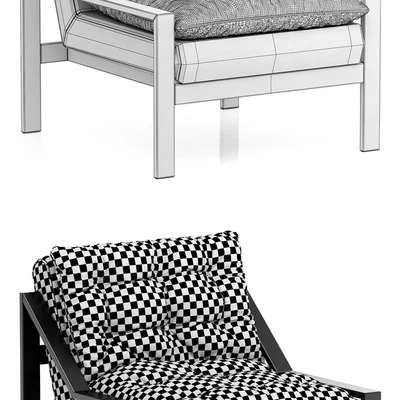 Loft Concept Accent Velvet Armchair — Ver 2