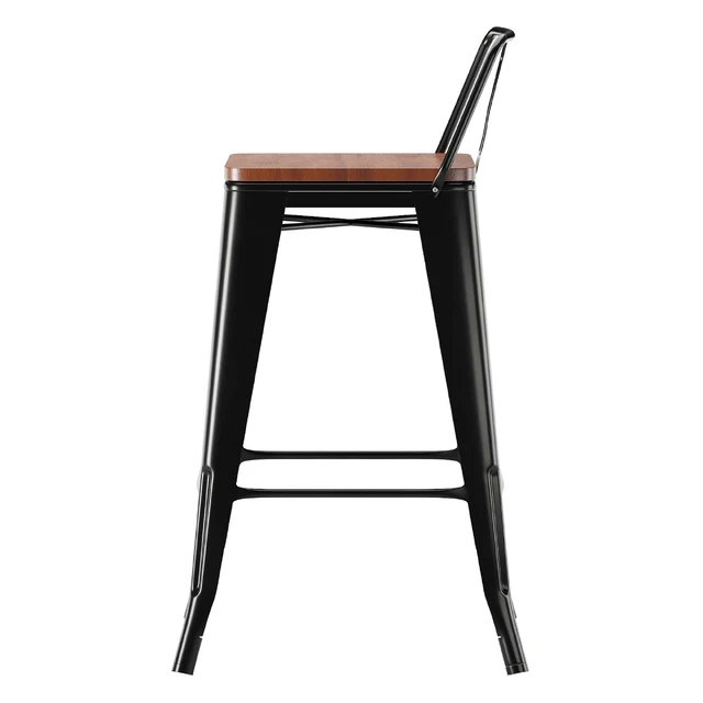 Bar chair Tolix wood — Descargar