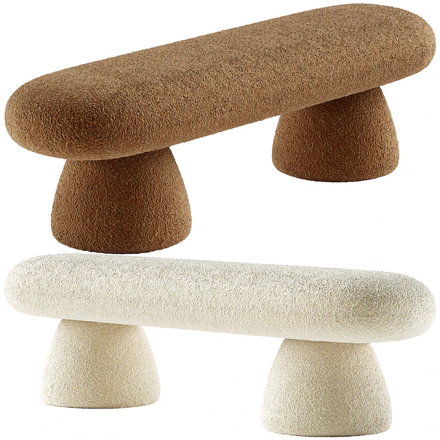 Upholstered Modern Bedroom Bench — Descargar