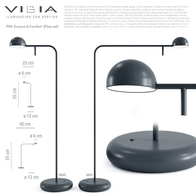 Vibia Pin (floor& table set) — Скачать