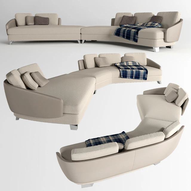 Minotti Lawson Sofa — Скачать