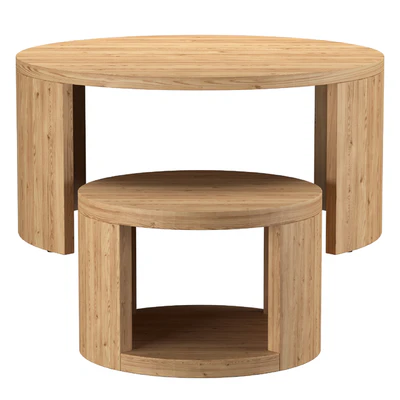 Folsom Round Nesting Coffee Tables — Ver 1