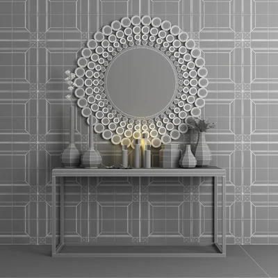 Dome Deco decor set with mirror and console — Ver 2