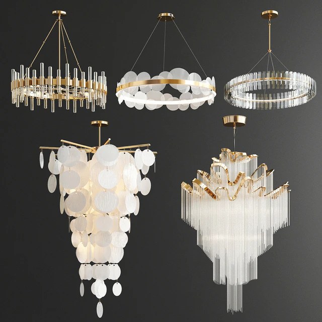 Chandelier Collection - 5 type — Descargar