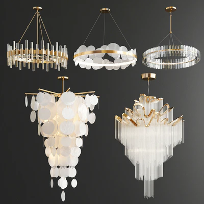 Chandelier Collection - 5 type — Ver 1