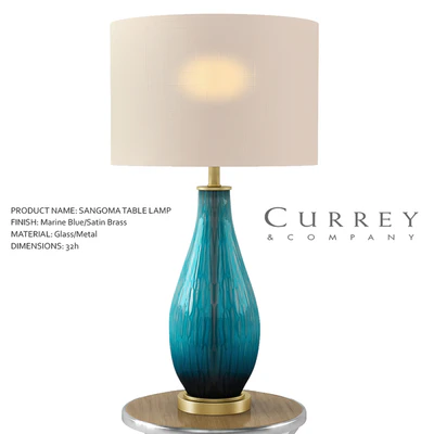 Sangoma Table Lamp - Currey & Company — Descargar