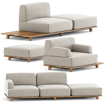 Palco sofa module set 1 by Kristalia — Ver 2