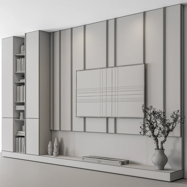 TV Wall Wooden - Set 110 — Descargar