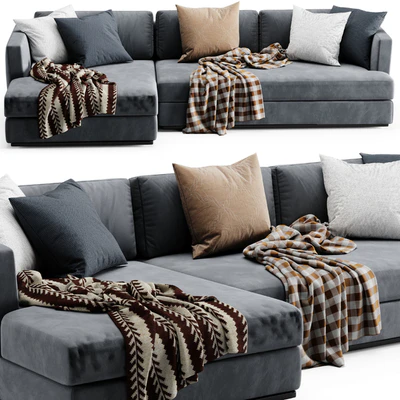 Flexform Barret Chaise Longue Sofa — Ver 1