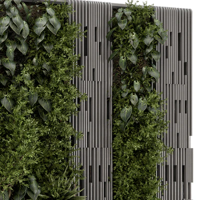 Indoor Wall  Vertical Garden in Wooden Base - Set 864 — Вид 3
