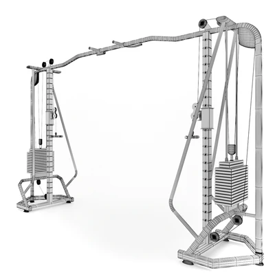 Gym Equipment - Cable Cross Over — Ver 2