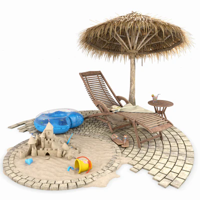 Summer Beach and Pool Set — Ver 1
